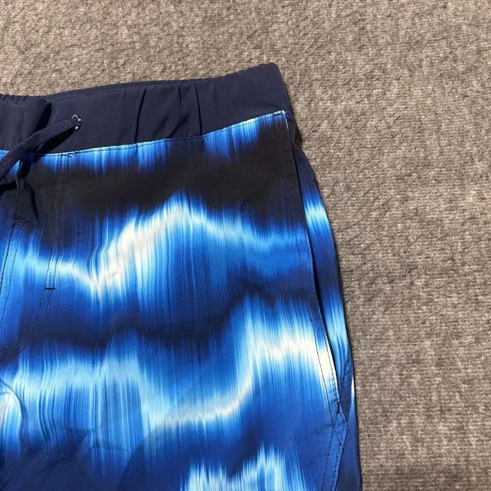 Zeroxposur Mens Swim‎ Trunks Small Shorts Blue Bathing Suit Bottoms Tie Dye